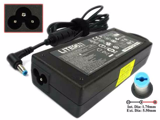 LITE-ON PA-1900-34 AC Adapter NEW Original 19V 4.74A, 5.5/1.7mm, 3-Prong, New