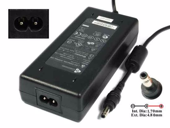 Li Shin LSE0202D1890 AC Adapter- Laptop 18.5V 4.9A, 4.75/1.7mm, 2-Prong, New