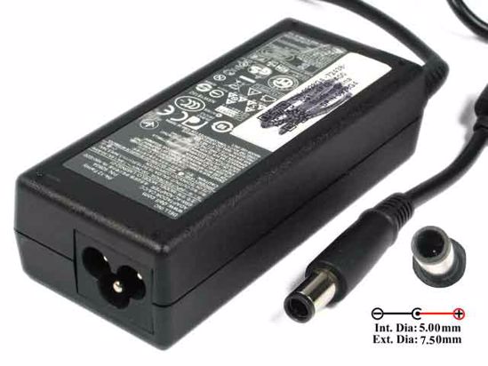 Dell Common Item (Dell) AC Adapter- Laptop 19.5V 3.34A, 7.4/5.0mm With Pin, 3-Prong