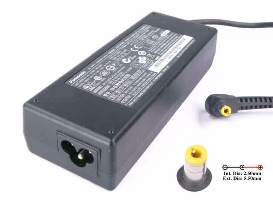 Panasonic Common Item (Panasonic) AC Adapter- Laptop 15.6V 8A, Barrel 5.5/2.5mm, 3-Prong