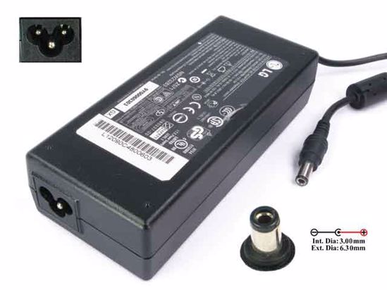 LG Common Item (LG) AC Adapter- Laptop 19.5V 6.15A, 6.3/3.0mm, 3-Prong