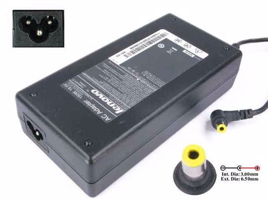 Lenovo Common Item (Lenovo) AC Adapter- Laptop 19.5V 7.7A, Tip-D, 3-Prong