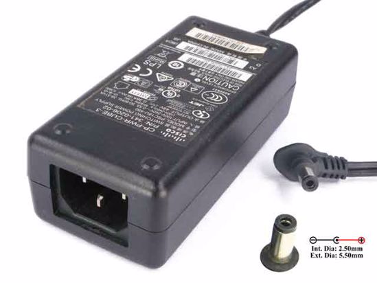 Cisco PSC18U-480 AC Adapter- Laptop 48V 0.38A 5.5/2.5mm, C14