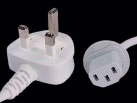 Apple Common Item (Apple) Power Cord IEC C13 Longwell LS-13A. BS-1363/A LP-61L