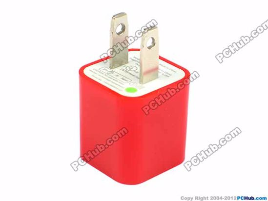 Gift For iPhone USB- AC Power A1265, US Plug, Red