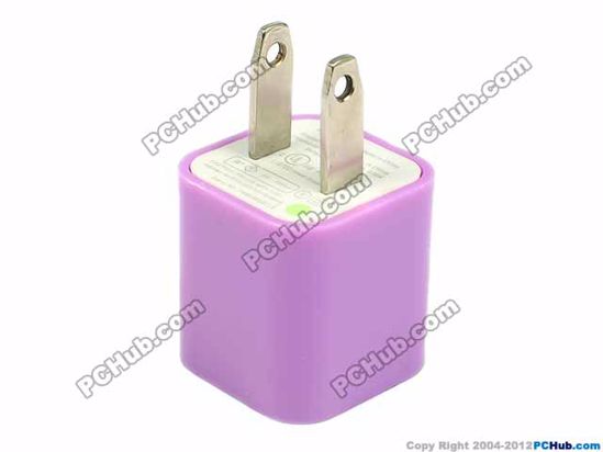 Gift For iPhone USB- AC Power A1265, US Plug, Purple