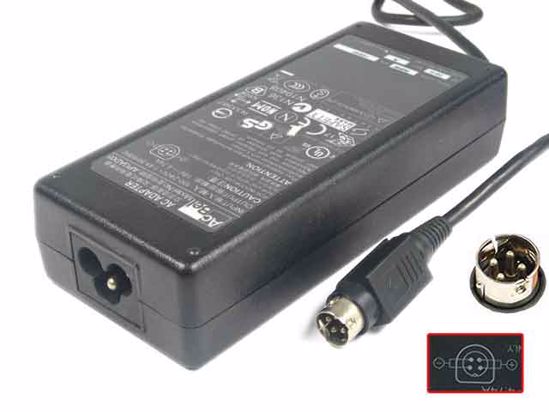 Acbel Polytech AD7043 AC Adapter- Laptop 19V 4.74A, 4-Pin P3 4=V