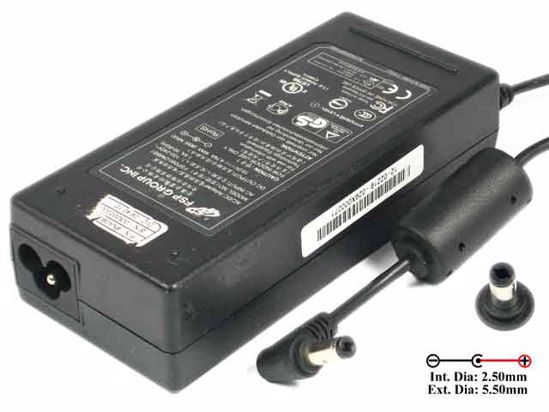 FSP Group Inc FSP090-DMBB1 AC Adapter- Laptop 19V 4.74A, 5.5/2.5mm, 3-Prong