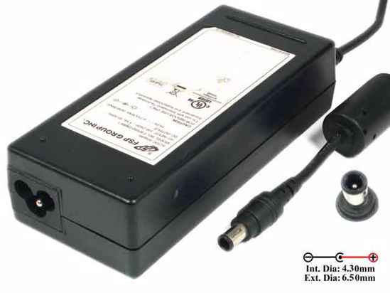 FSP Group Inc FSP090-DMBF1 AC Adapter- Laptop 19V 4.74A, 6.5/4.3mm, With Pin, 3-Prong