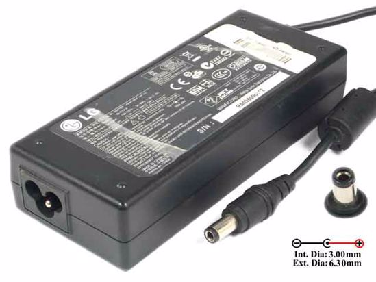 LG Common Item (LG) AC Adapter- Laptop 19.5V 5.64A, 6.3/3.0mm, 3-Prong