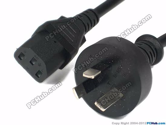 ACP Australian Power Cord IEC C13 IEC C13 power cord with Australia 3-pin Plug, 1.4M