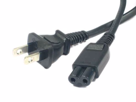 ACP US Plug Power Cord 2 Wire 6A 125V, 1m