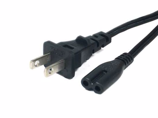 ACP US Plug Power Cord 2 Wire 2 Flat-pin, 125V-7A