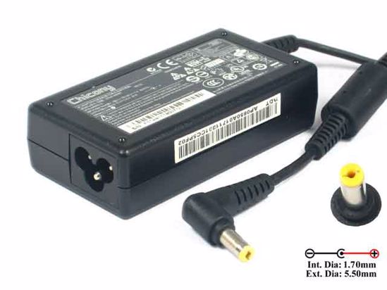 ACP OEM Power AC Adapter- Laptop 19V 3.42A 5.5/1.7mm, 3-prong