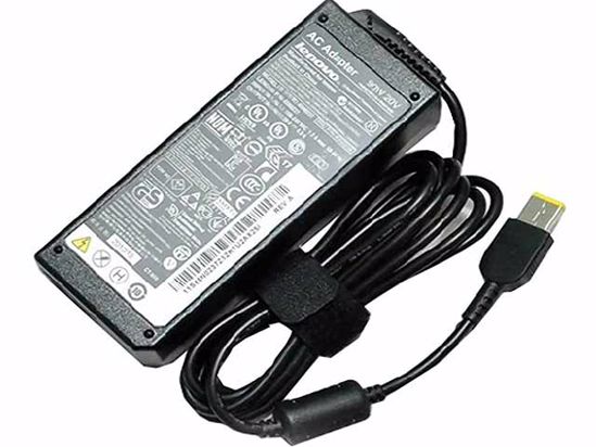 Lenovo ThinkPad X1 Carbon AC Adapter NEW Original 20V 4.5A, Rectangular Tip, 3 Prong, Ne