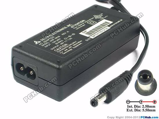 Delta Electronics ADP-48VB AC Adapter 20V Above 48V 1A 5.5/2.5mm, 2-Prong, New