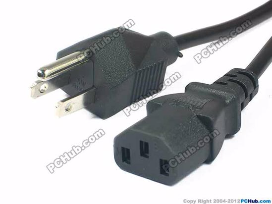 ACP US Plug Power Cord IEC C13 10A 250V, 1.5m