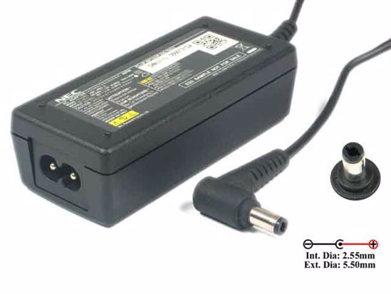 NEC Common Item (NEC) AC Adapter NEW Original 19V 2.1A 40W, Barrel 5.5/2.5mm, 2-Prong, N