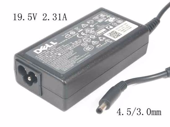 Dell XPS 13 (9333) AC Adapter NEW Original 19.5V 2.31A, Barrel With Pin, 3-prong