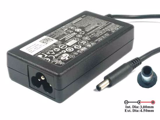 Dell XPS 13 (9333) AC Adapter NEW Original 19.5V 2.31A, 4.5/3.0 With Pin, 3-Prong, New