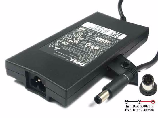 Dell Inspiron 1720 AC Adapter NEW Original 19.5V 4.62A, 7.4/5.0mm With Pin, 3-Prong, Thi