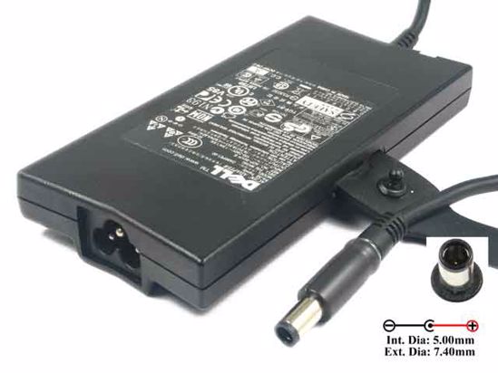 Dell Vostro 1400 AC Adapter NEW Original 19.5V 4.62A, 7.4/5.0mm With Pin, 3-Prong, New