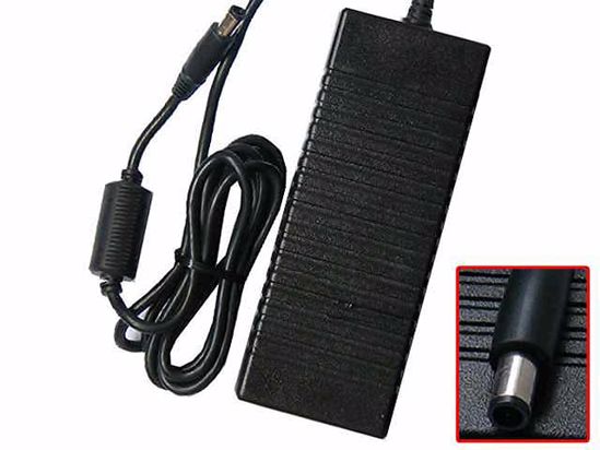 Dell XPS M1710 AC Adapter NEW Original 19.5V 6.7A, 7.4/5.0mm With Pin, 3-Prong, New