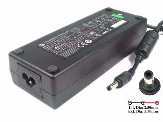 Li Shin 0227A20120 AC Adapter NEW Original 20V 6A 120W, Barrel 5.5/2.5mm, 3-Prong