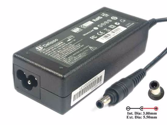 Samsung Laptop NP200A4Y ( 200A4Y ) AC Adapter NEW Original 19V 3.16A, 5.5/3.0mm With Pin