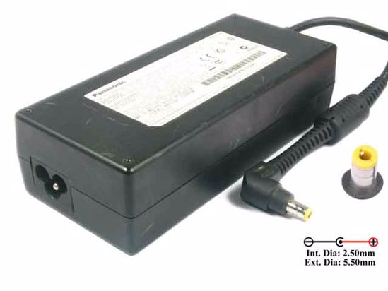 Panasonic CF-AA1683A AC Adapter- Laptop 15.6V 8.0A, 55/2.5mm, 3-Prong