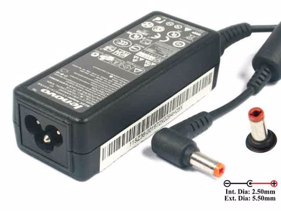 Lenovo Common Item (Lenovo) AC Adapter- Laptop 20V 2.0A, 5.5/2.5mm, 3-Prong