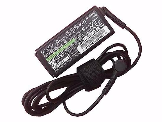 Sony Vaio VGN-UX Series AC Adapter NEW Original 16V 2.8A, 6.0/4.3mm With Pin, 2-Prong, N