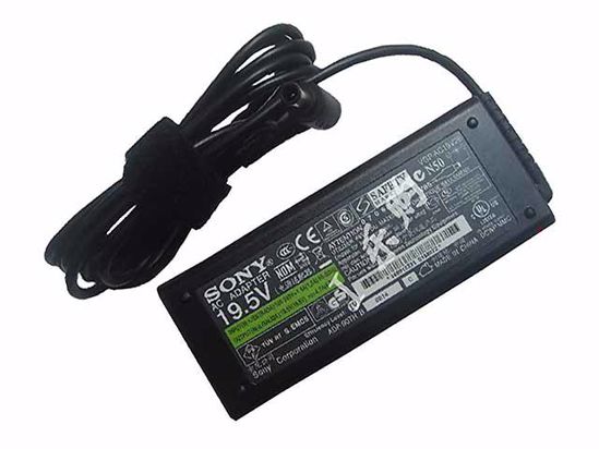 Sony Vaio VGN-CR33 AC Adapter NEW Original 19.5V 4.7A, 6.0/4.3mm With Pin, 3-Prong, New