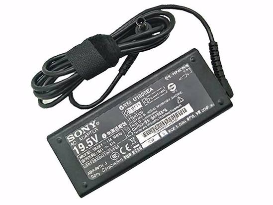 Sony Vaio SVE14A28CC AC Adapter NEW Original 19.5V 4.7A, 6.0/4.3mm With Pin, 2-Prong, Ne