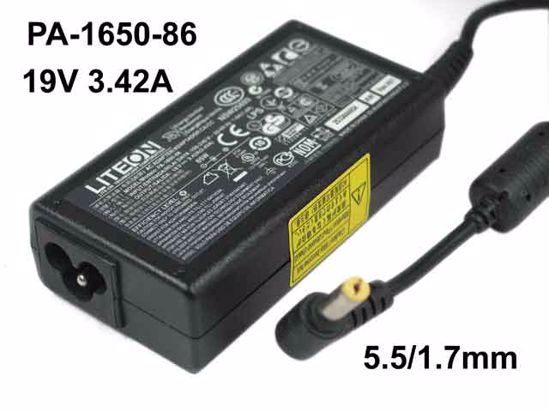 Acer Aspire V5-471G Series AC Adapter NEW Original 19V 3.42A, 5.5/1.7mm, 3-Prong