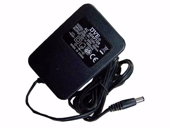 DVE DV-1280-3UP AC Adapter NEW Original 12V 1A, 5.5/2.1mm, EU 2-Pin