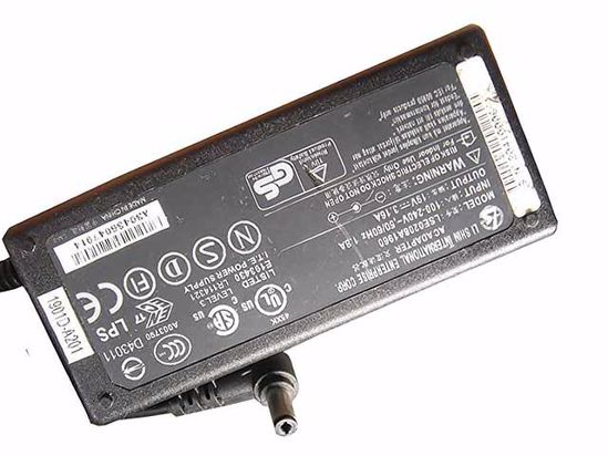 Li Shin LSE0208A1960 AC Adapter NEW Original 19V 3.16A,5.5/2.1mm, 3-Prong, New