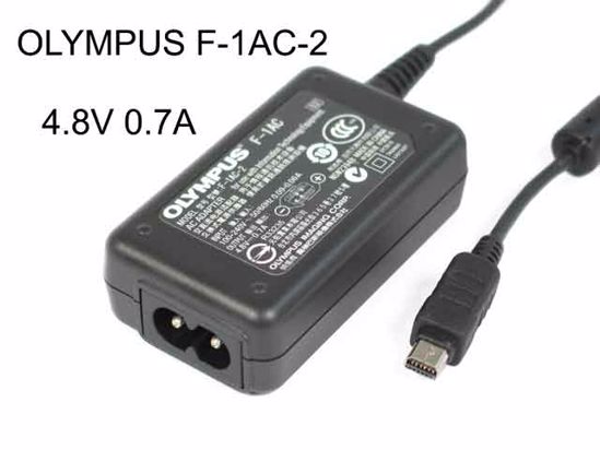 OLYMPUS F-1AC-2 AC Adapter NEW Original 4.8V 0.7A, Rectangular Tip, 2-Prong, New