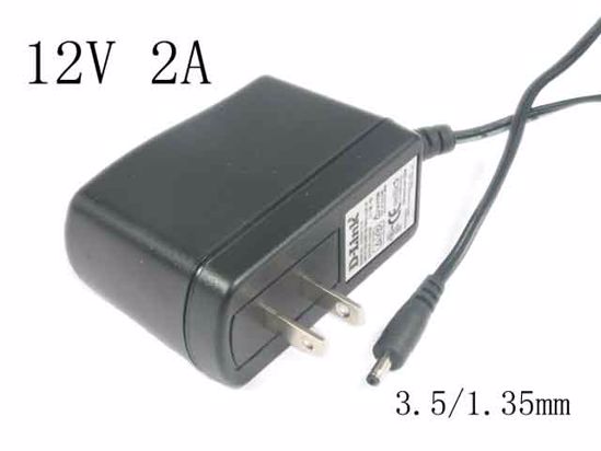 D-Link AG2412-B AC Adapter NEW Original 12V 2A, 3.5/1.35mm, US 2-Pin, New