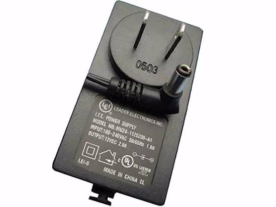 LEI / Leader MU24-1120200-A1 AC Adapter NEW Original 12V 2A, 5.5x2.5mm, US 2-Pin, New