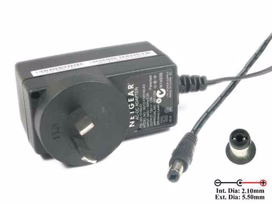 LEI / Leader MV12-Y120100-A3 AC Adapter NEW Original 12V 1A, 5.5/2.1mm, AU 2-Pin, New