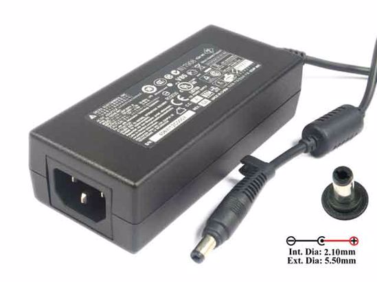 Delta Electronics ADP-50YH AC Adapter 20V Above 12V 4.16A, Barrel 5.5/2.1mm, IEC C14,