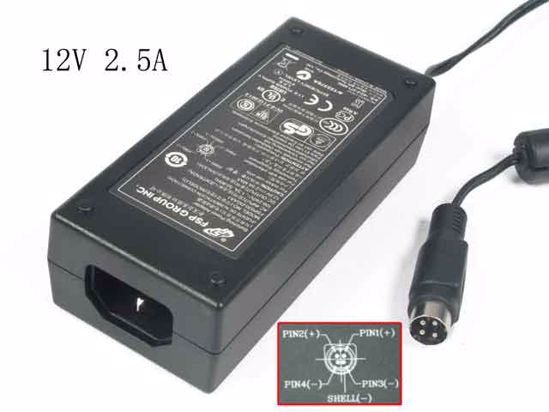 FSP Group Inc FSP030-DGAA1 AC Adapter NEW Original 12V 2.5A, 4-Pin, P1 4=