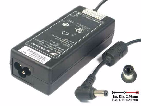 FSP Group Inc FSP065-RAB AC Adapter NEW Original 19V 3.42A, 5.5/2.5mm, 3-Prong, New