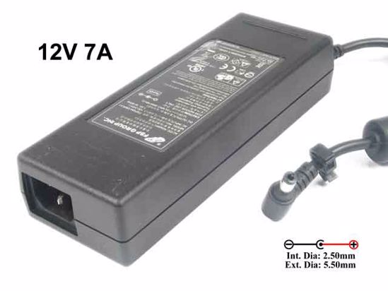 FSP Group Inc FSP084-DMAA1 AC Adapter NEW Original 12V 7A, 5.5/2.5mm, C14, New