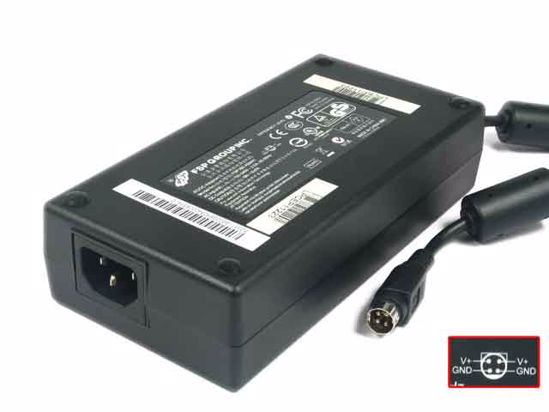 FSP Group Inc FSP180-ABAN1 AC Adapter- Laptop 19V 9.47A, 4-Pin DIN, IEC C14, P1 4=V