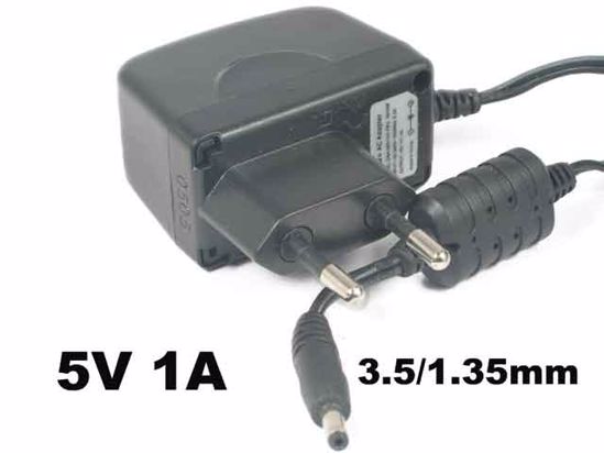 DVE DSA-0051-03 AC Adapter NEW Original 5V 1A, 3.5/1.35mm, EU 2-Pin Plug, New