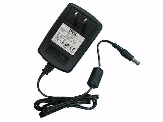 DVE DSA-015125A-12 AC Adapter NEW Original 15V 1.25A, 5.5/2.5mm, US 2-Pin piug, New