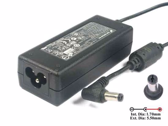 FSP Group Inc FSP040-RAB AC Adapter 13V-19V 19V 2.1A, Barrel 5.5/1.7mm, 3-Prong