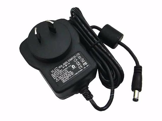 HJC HAPU05F4 AC Adapter NEW Original 12V 1.25A, 5.5/2.1mm,AU 2-Pin Plug, New